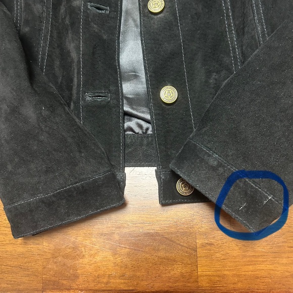 For Joseph Black Lined 100% Suede Leather Basic Jacket Women’s Size M - Picture 8 of 16